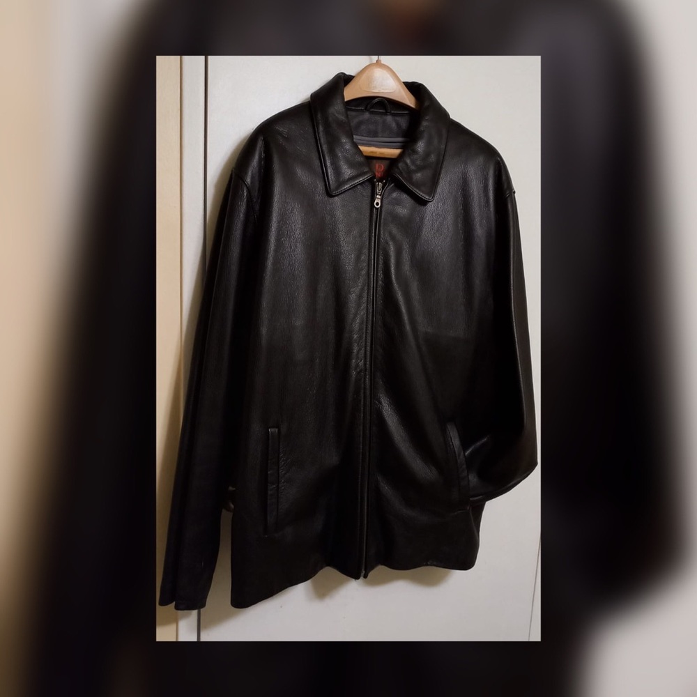 Black Genuine Leather Jacket by Danier! Size XXL